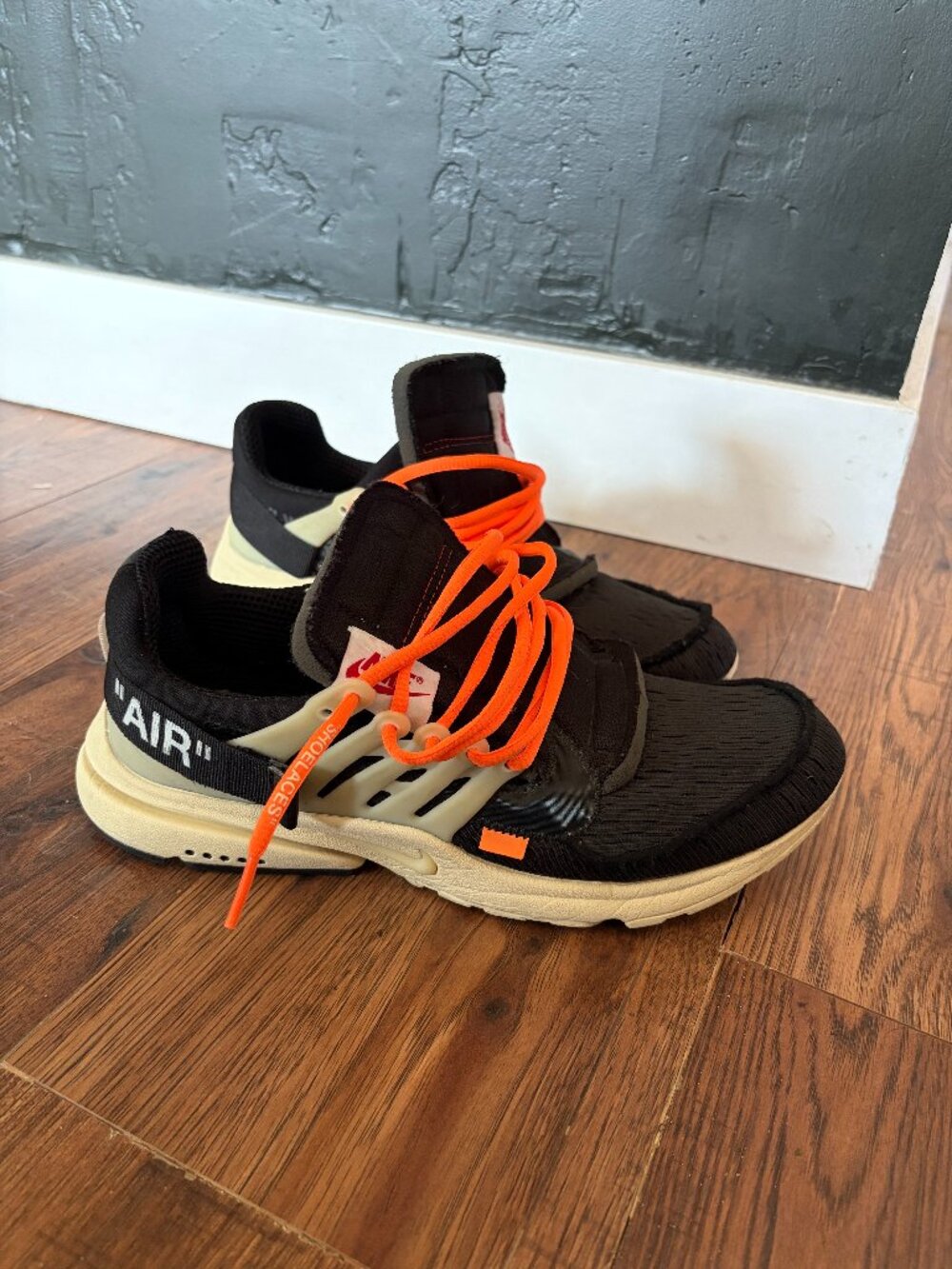 Nike Air Presto Off-white "The Ten" with orange " Shoelaces"